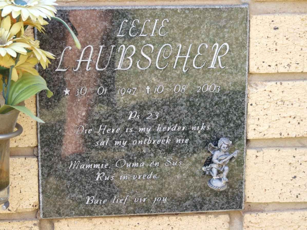 LAUBSCHER Lelie 1947-2003