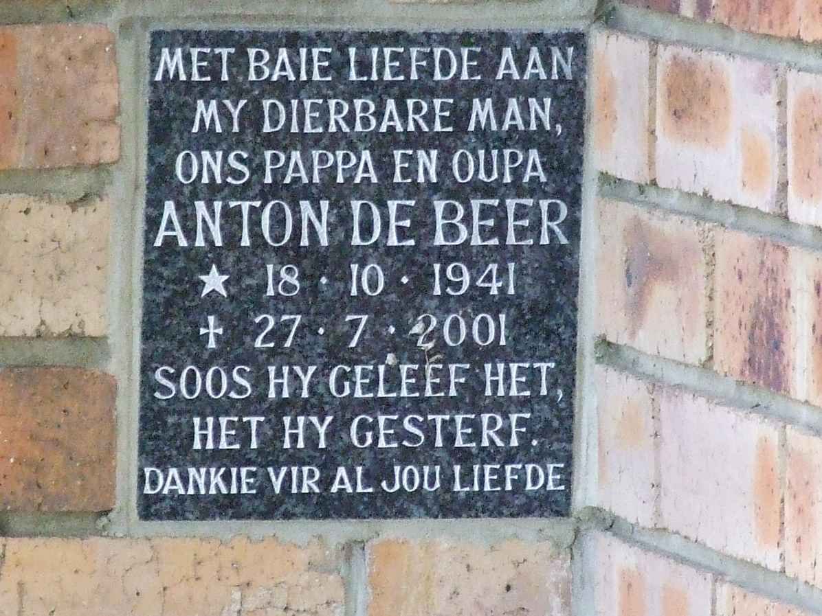 BEER Anton, de 1941-2000