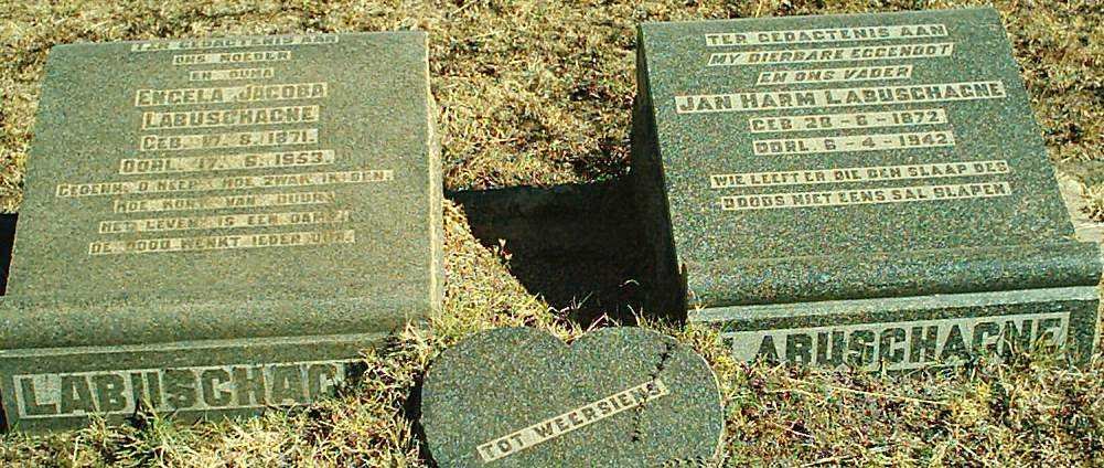 LABUSCHAGNE Jan Harm 1872-1942 &amp; Engela Jacoba 1871-1953