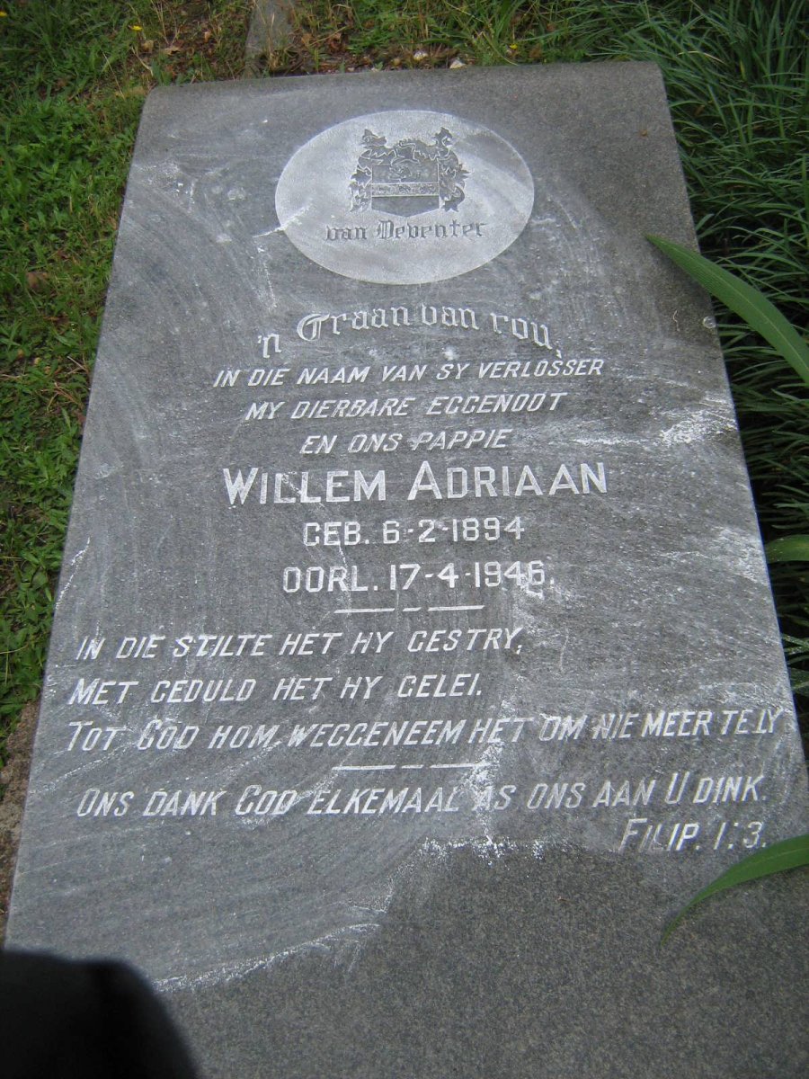 DEVENTER Willem Adriaan, van 1894-1946