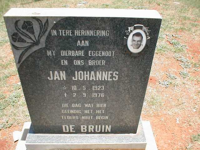 BRUIN Jan Johannes, de 1923-1976