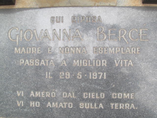 BERCÉ Giovanna -1971