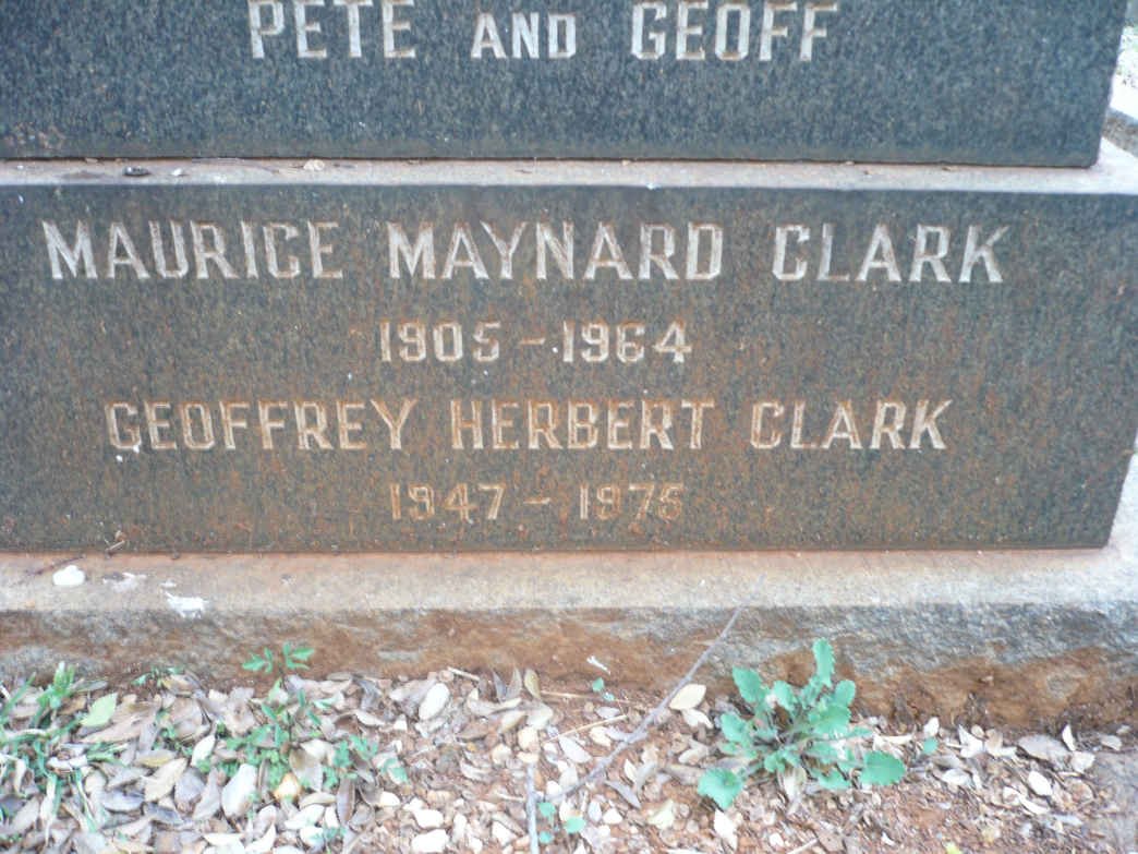 CLARK Maurice Maynard 1905-1964 :: CLARK Geoffrey Herbert 1947-1975 _2