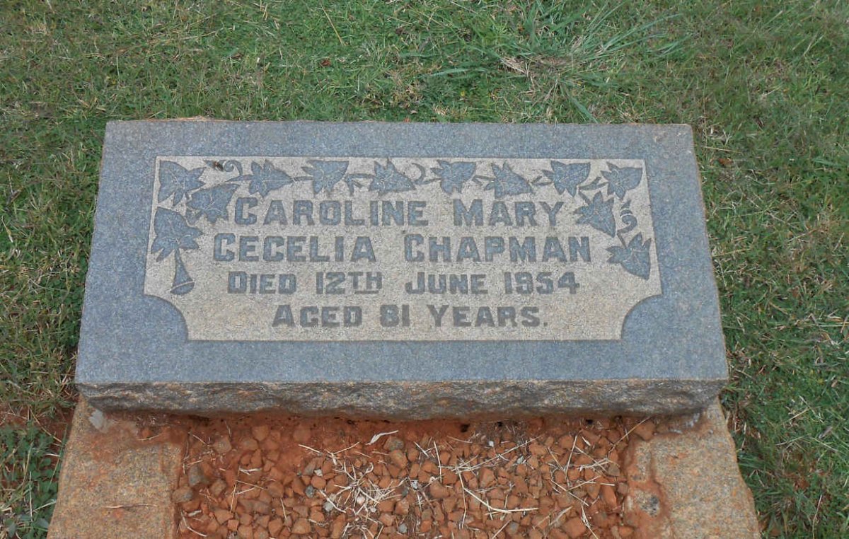 CHAPMAN Caroline Mary Cecelia -1954