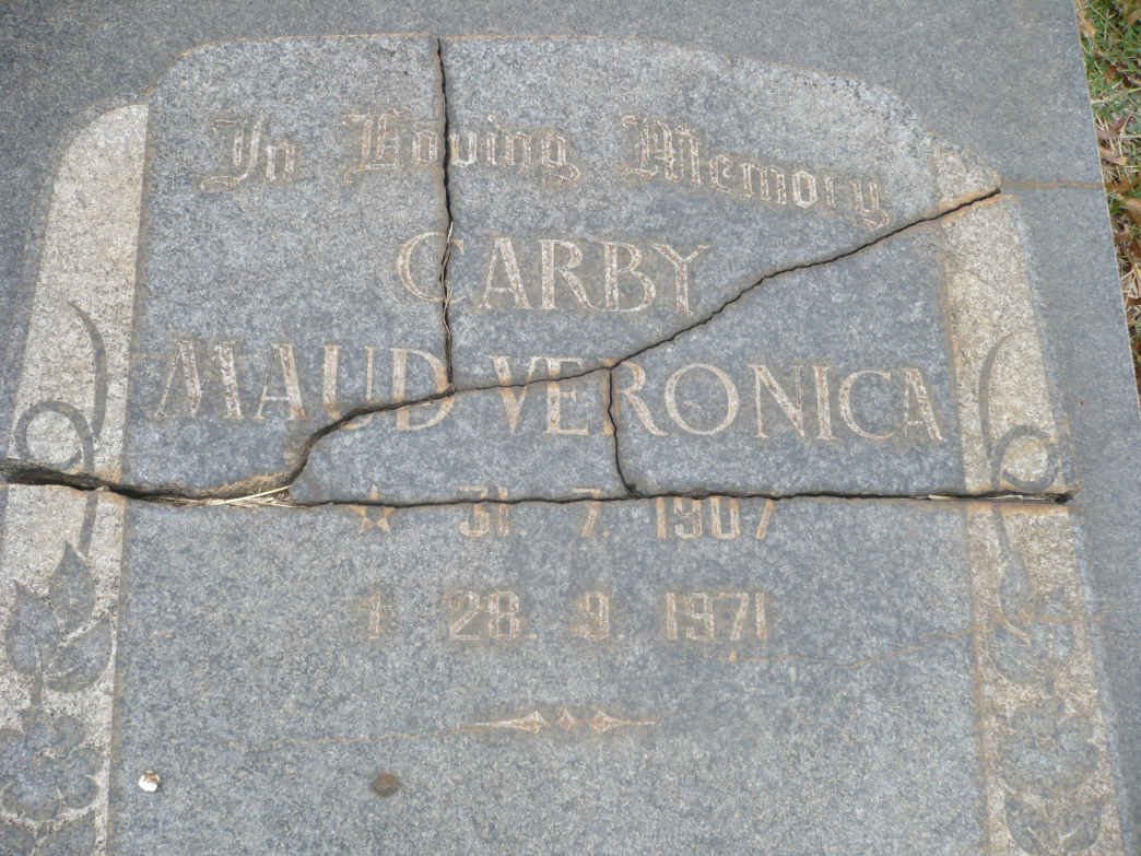 CARBY Maud Veronica 1907-1971