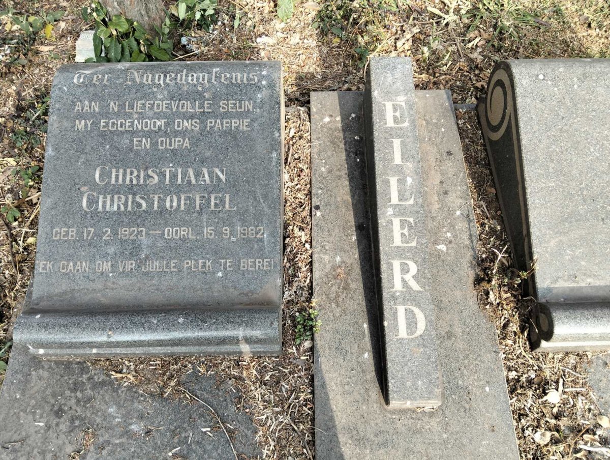EILERD Christiaan Christoffel 1923-1982