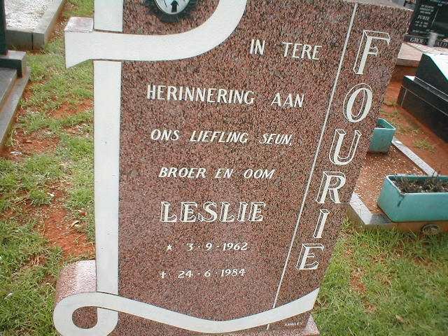 FOURIE Leslie 1962-1984