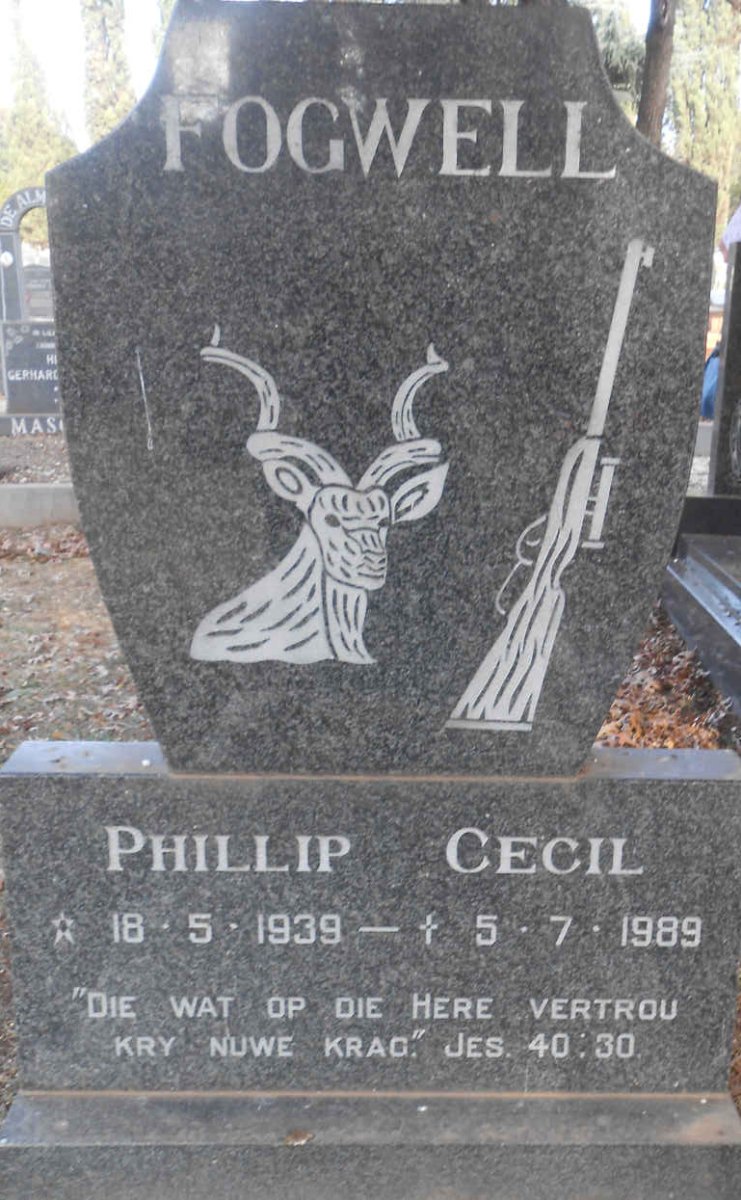 FOGWELL Phillip Cecil 1939-1989