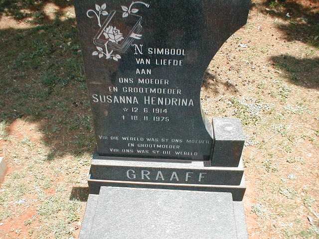 GRAAFF Susanna Hendrina 1914-1975