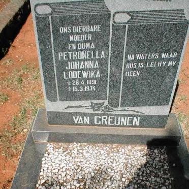 GREUNEN Petronella Johanna Lodewika, van 1891-1974
