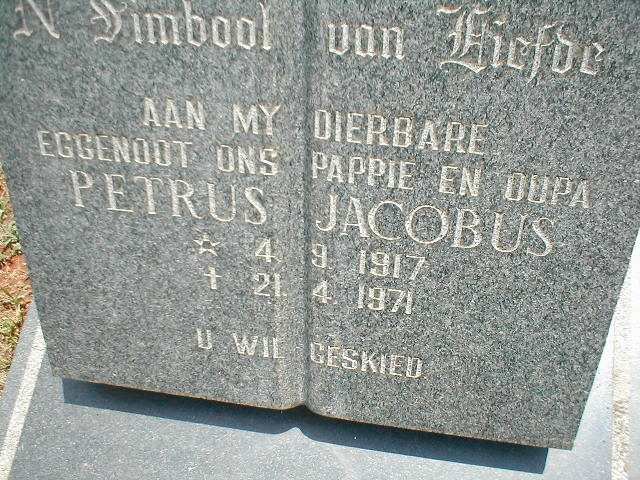 JOUBERT Petrus Jacobus 1917-1971