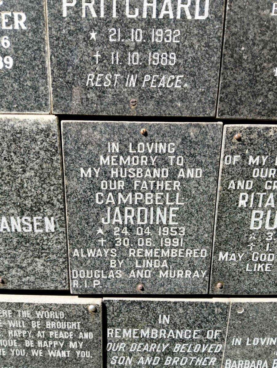 JARDINE Campbell 1953-1991
