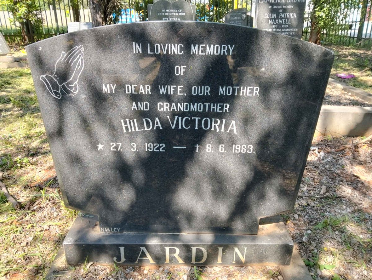 JARDIN Hilda Victoria 1922-1983