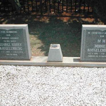 KOEGELENBERG George Harry 1905-1972 &amp; M.M. 1905-1985