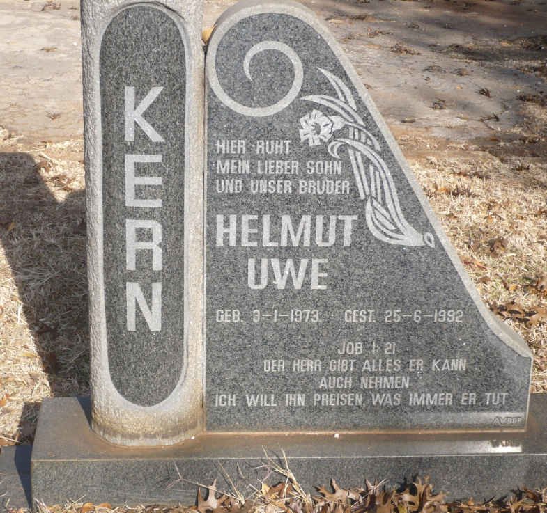 KERN Helmut Uwe 1973-1992