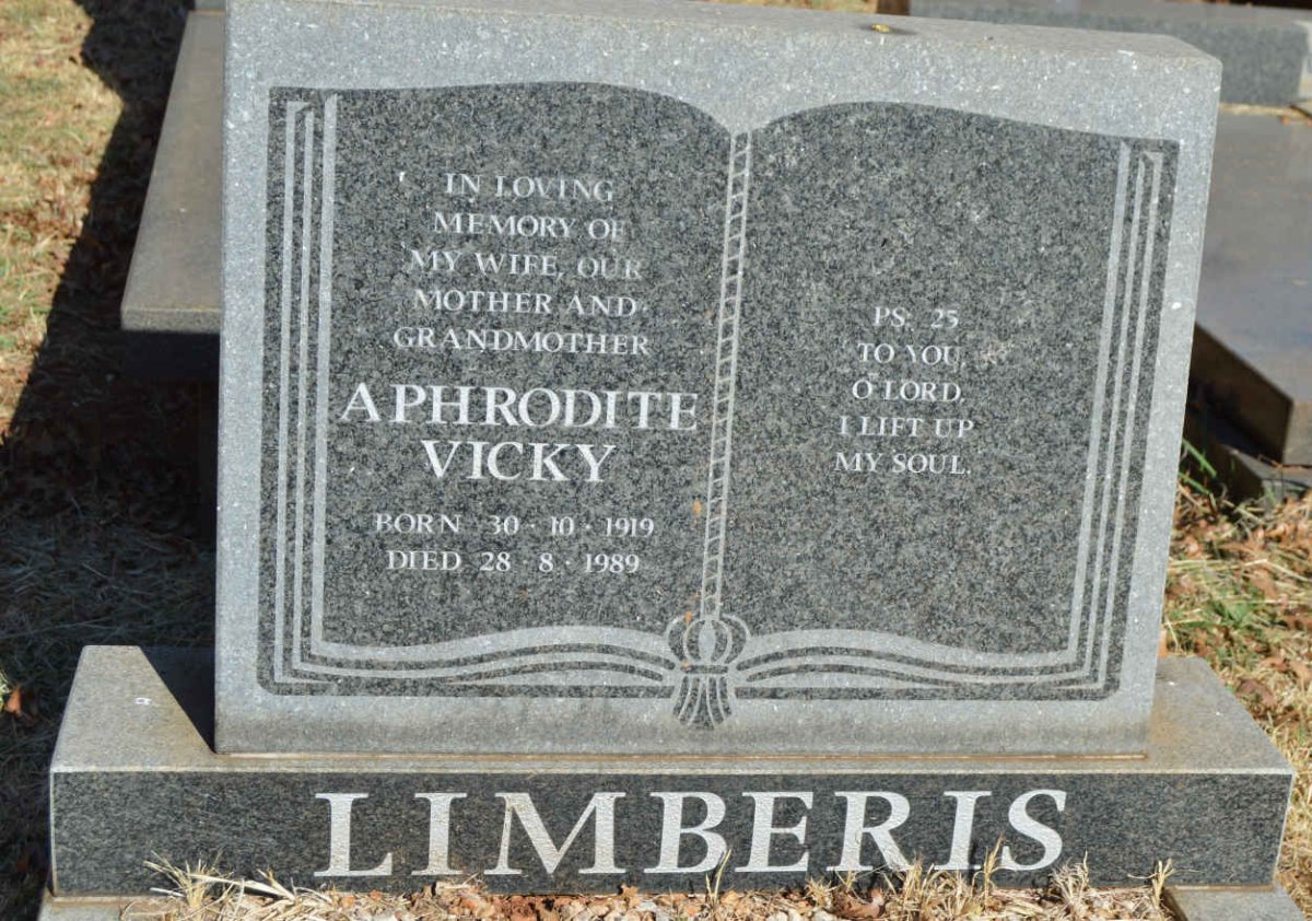 LIMBERIS Aphrodite Vicky 1919-1989
