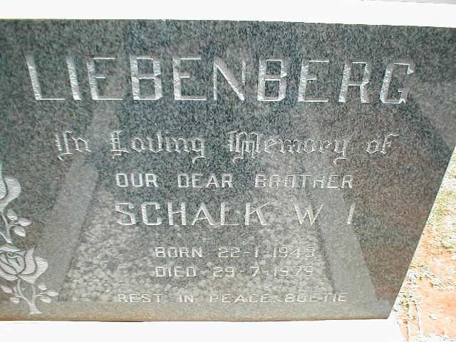 LIEBENBERG Schalk W.I. 1943-1975