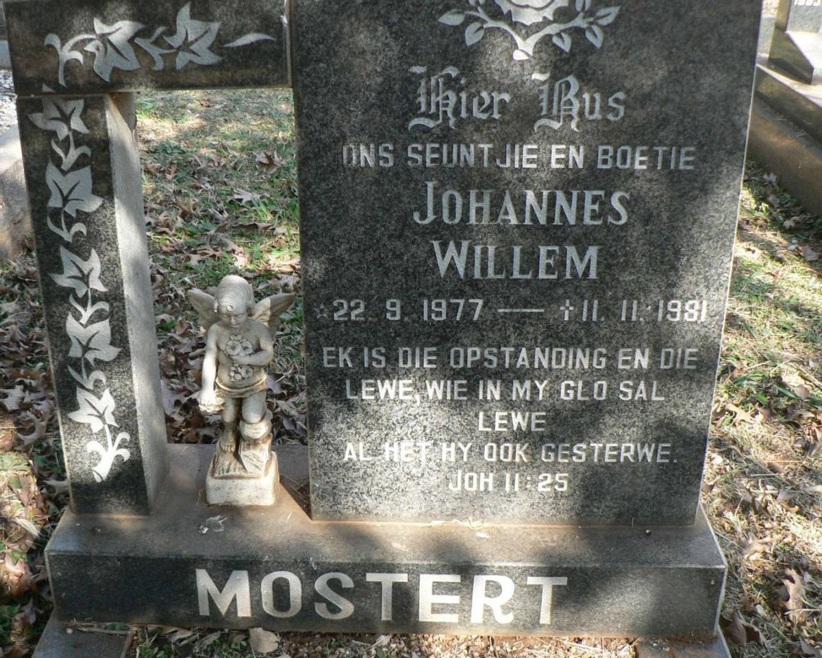 MOSTERT Johannes Willem 1977-1981