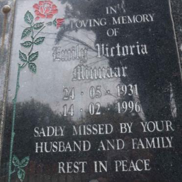 MINNAAR Emily Victoria 1931-1996