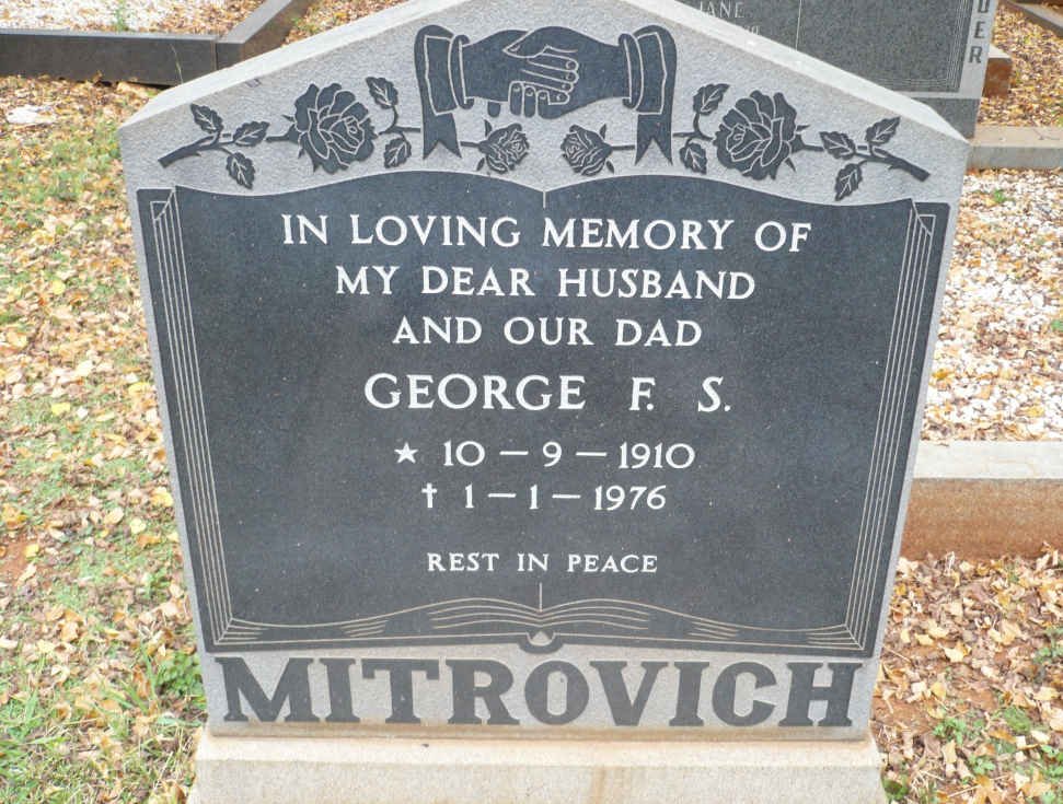 MITROVICH George F.S. 1910-1976