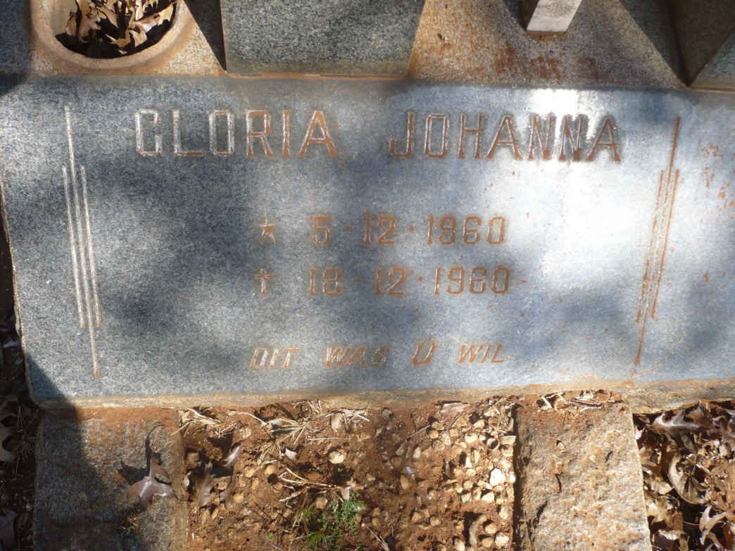 MOOLMAN Henriette 1959-1962 :: MOOLMAN Gloria Johanna 1960-1960