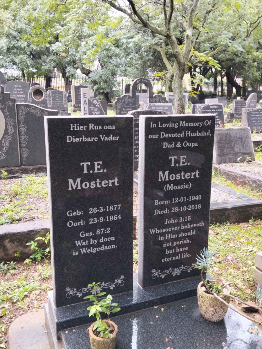 MOSTERT T.E. 1877-1964 :: MOSTERT T.E. 1940-2018