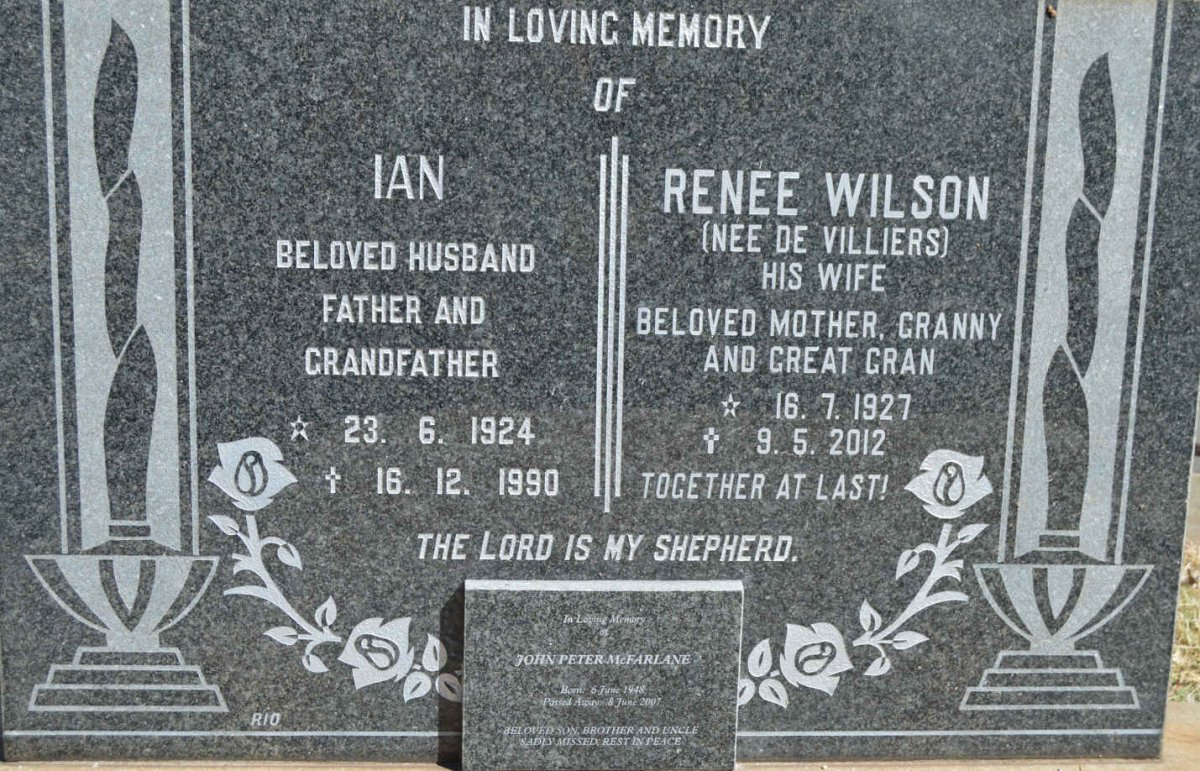MCFARLANE John Peter 1948-2007