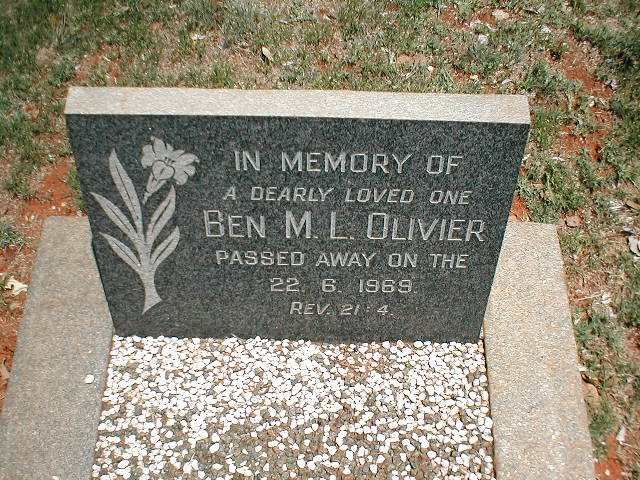 OLIVIER Ben M.L. -1969
