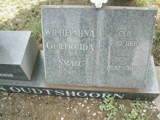 OUDTSHOORN Wilhelmina Gertruida, van Rheede van 1890-1969