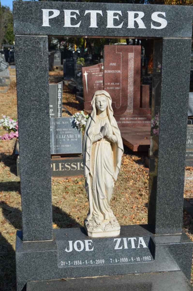 PETERS Joe 1934-2009 &amp; Zita 1939-1992