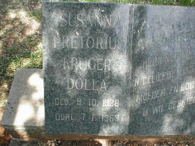 PRETORIUS Susanna nee KRUGER 1936-1963