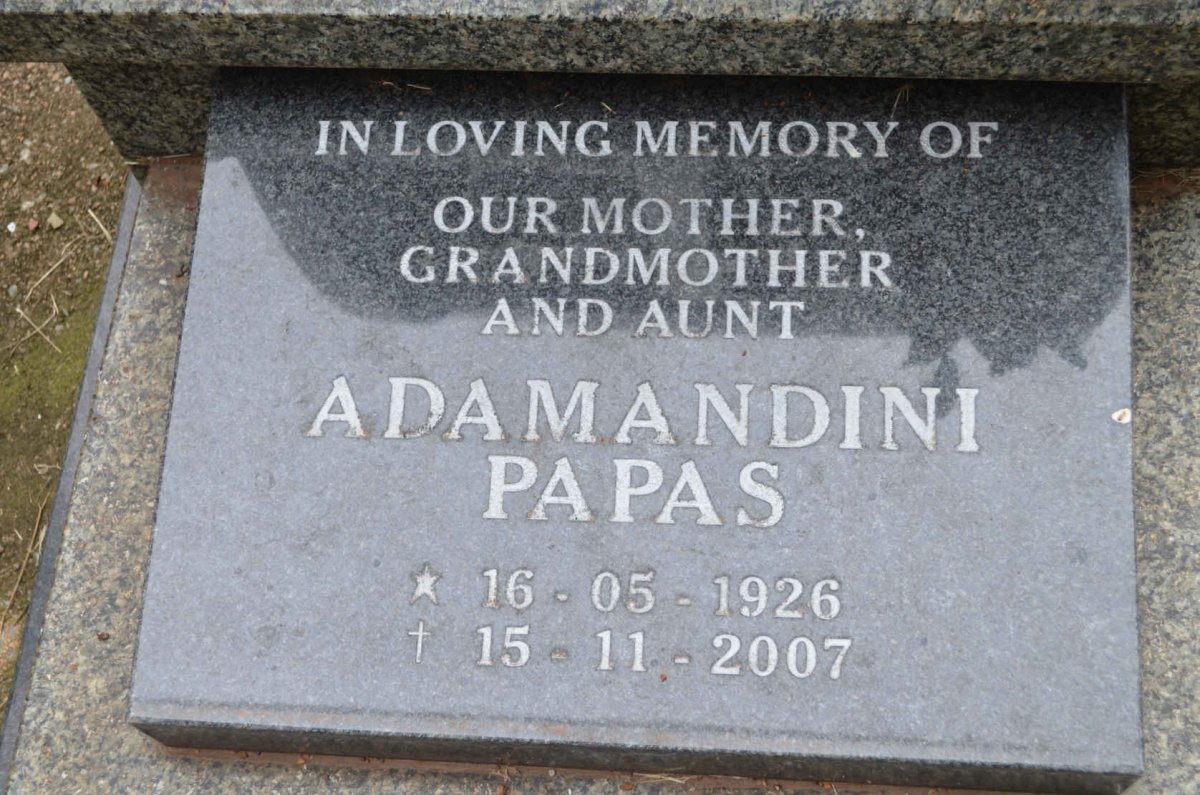 PAPAS Adamandini 1926-2007 & Rita 1947-1999 _2