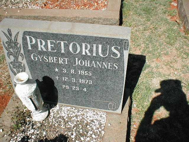 PRETORIUS Gysbert Johannes 1955-1973