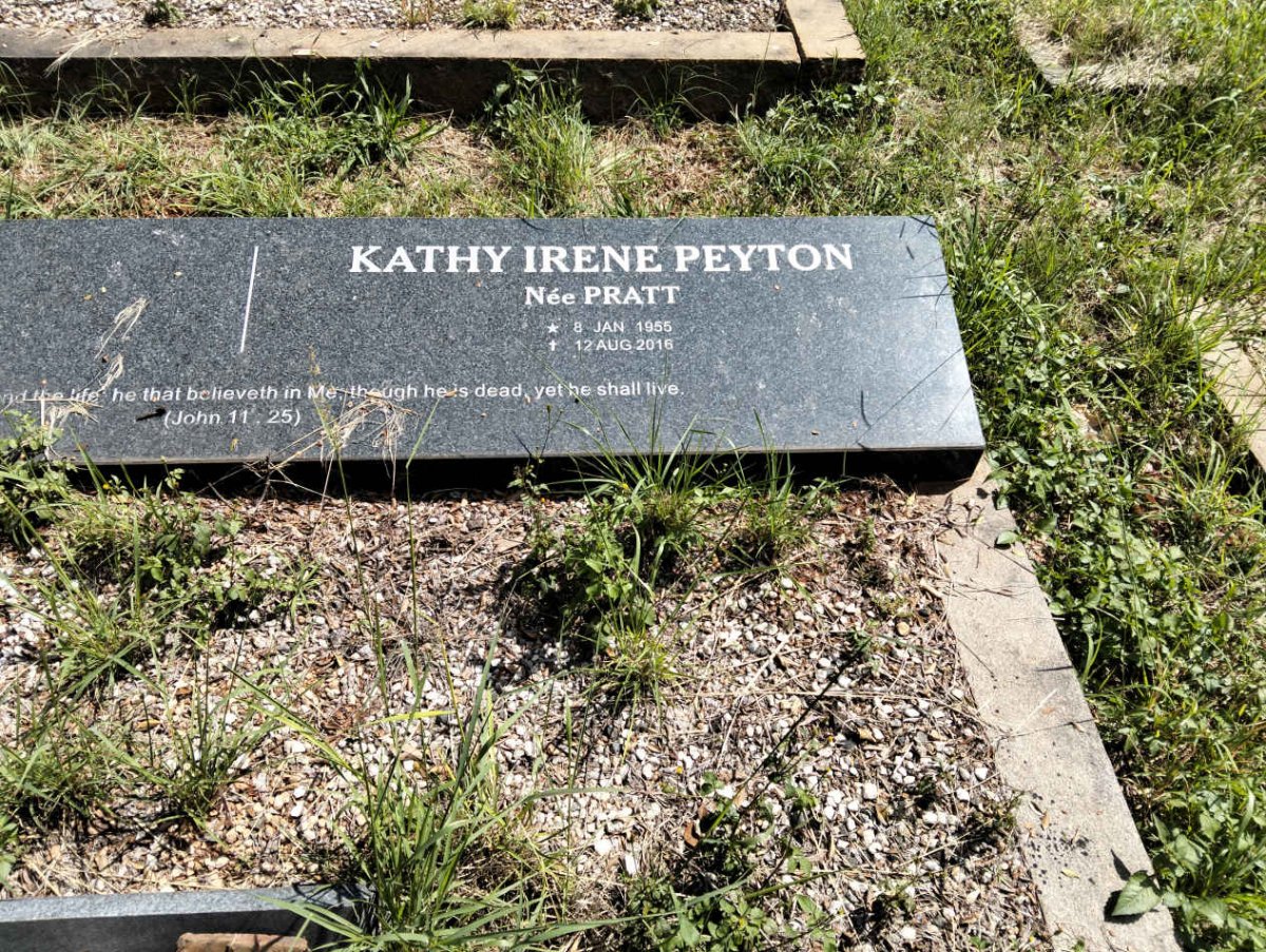 PEYTON Kathy Irene nee PRATT 1955-2016
