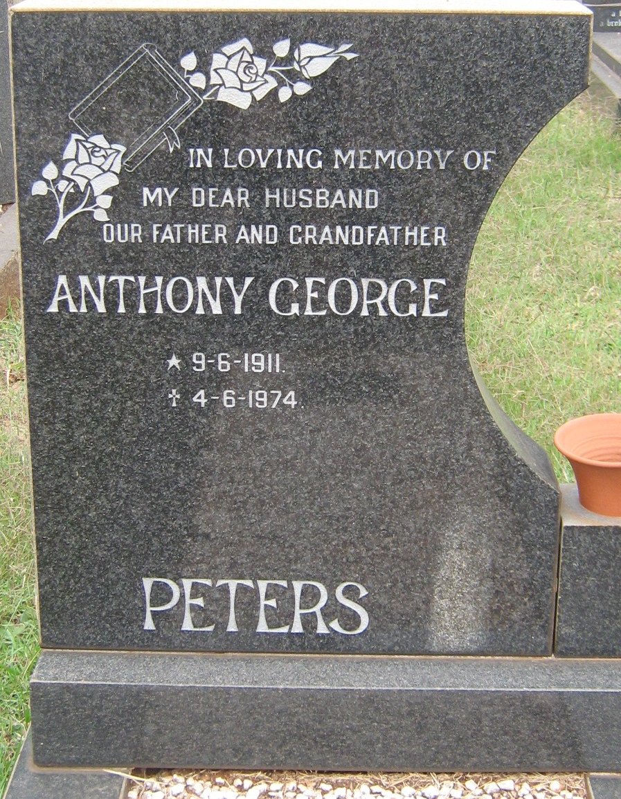 PETERS Anthony George 1911-1974