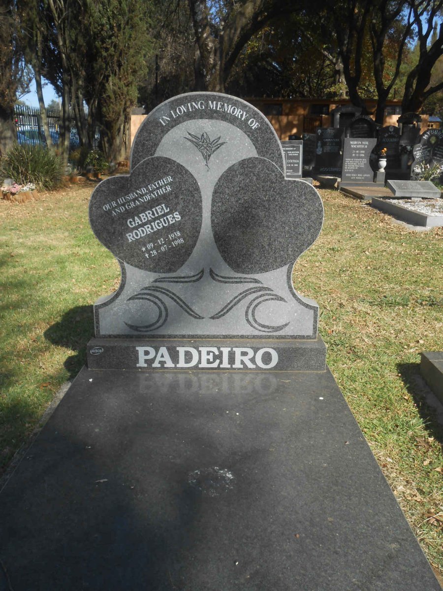 PADEIRO Gabriel Rodrigues 1938-1998