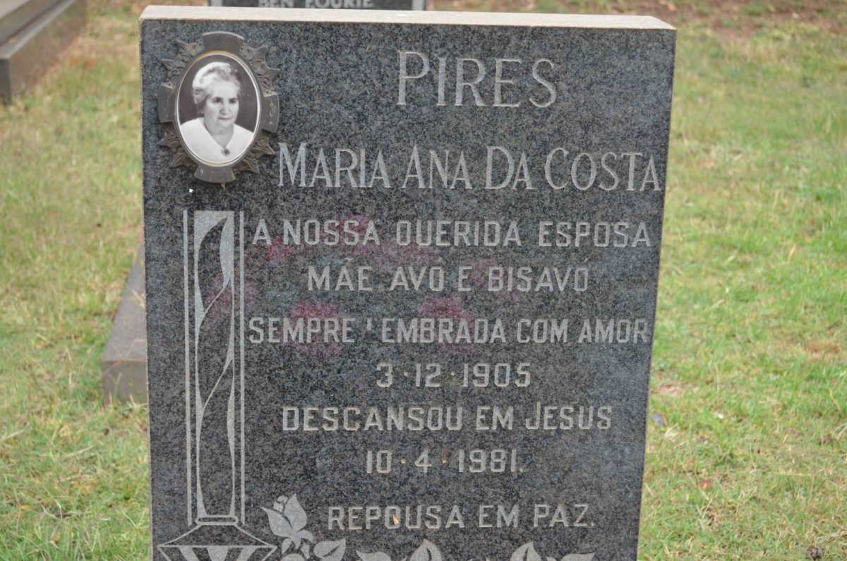 PIRES Maria Ana, DA COSTA 1905-1981