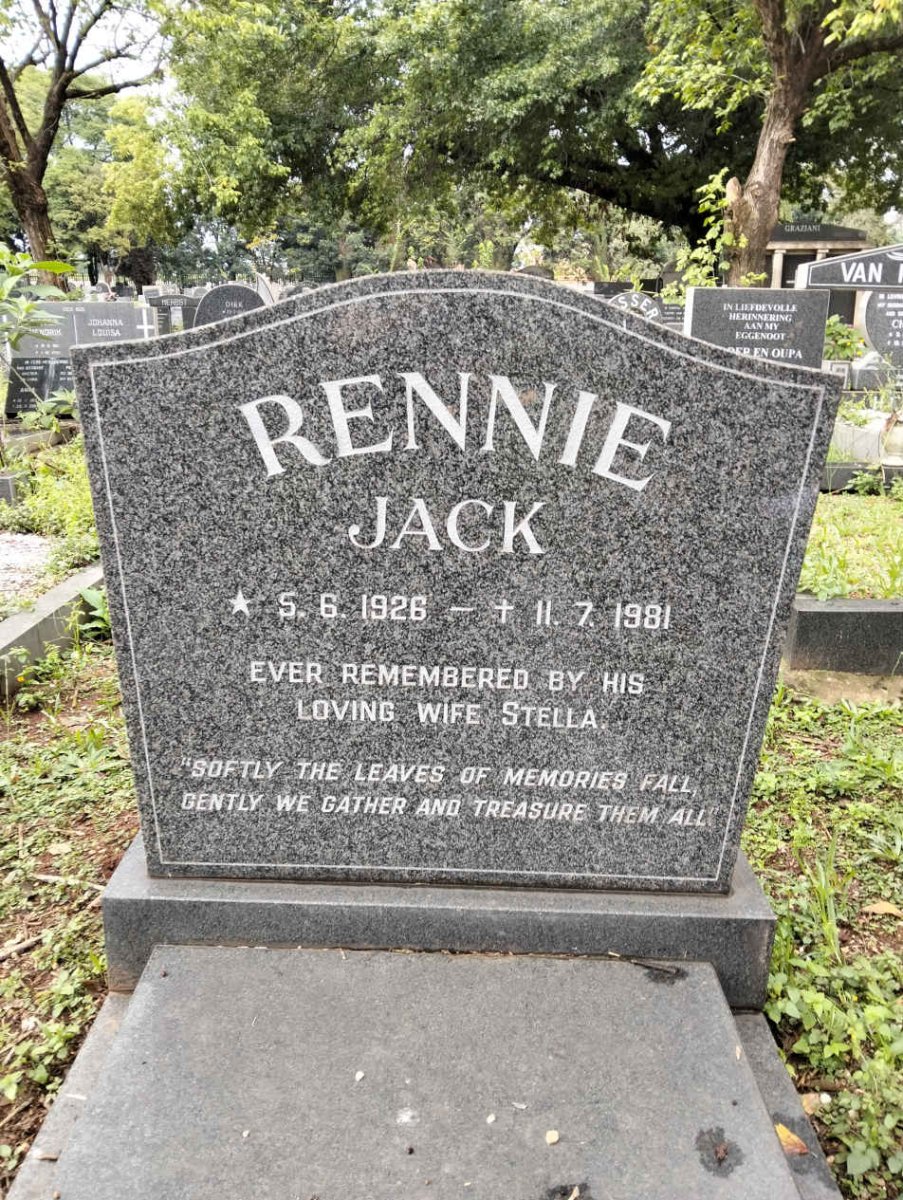 RENNIE Jack 1926-1981