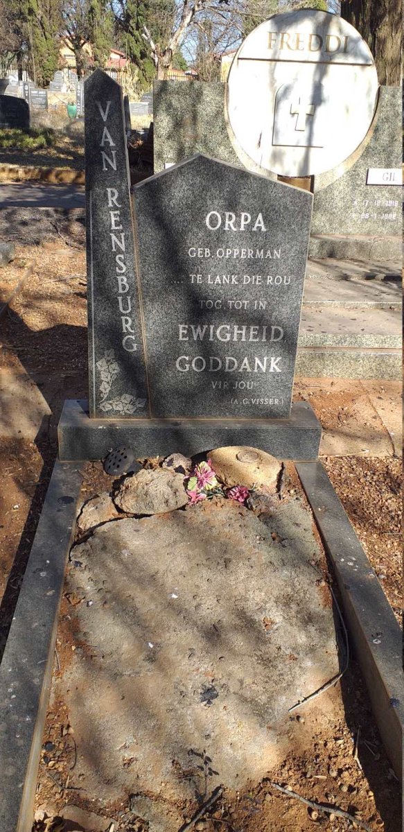 RENSBURG Orpa, van nee OPPERMAN 