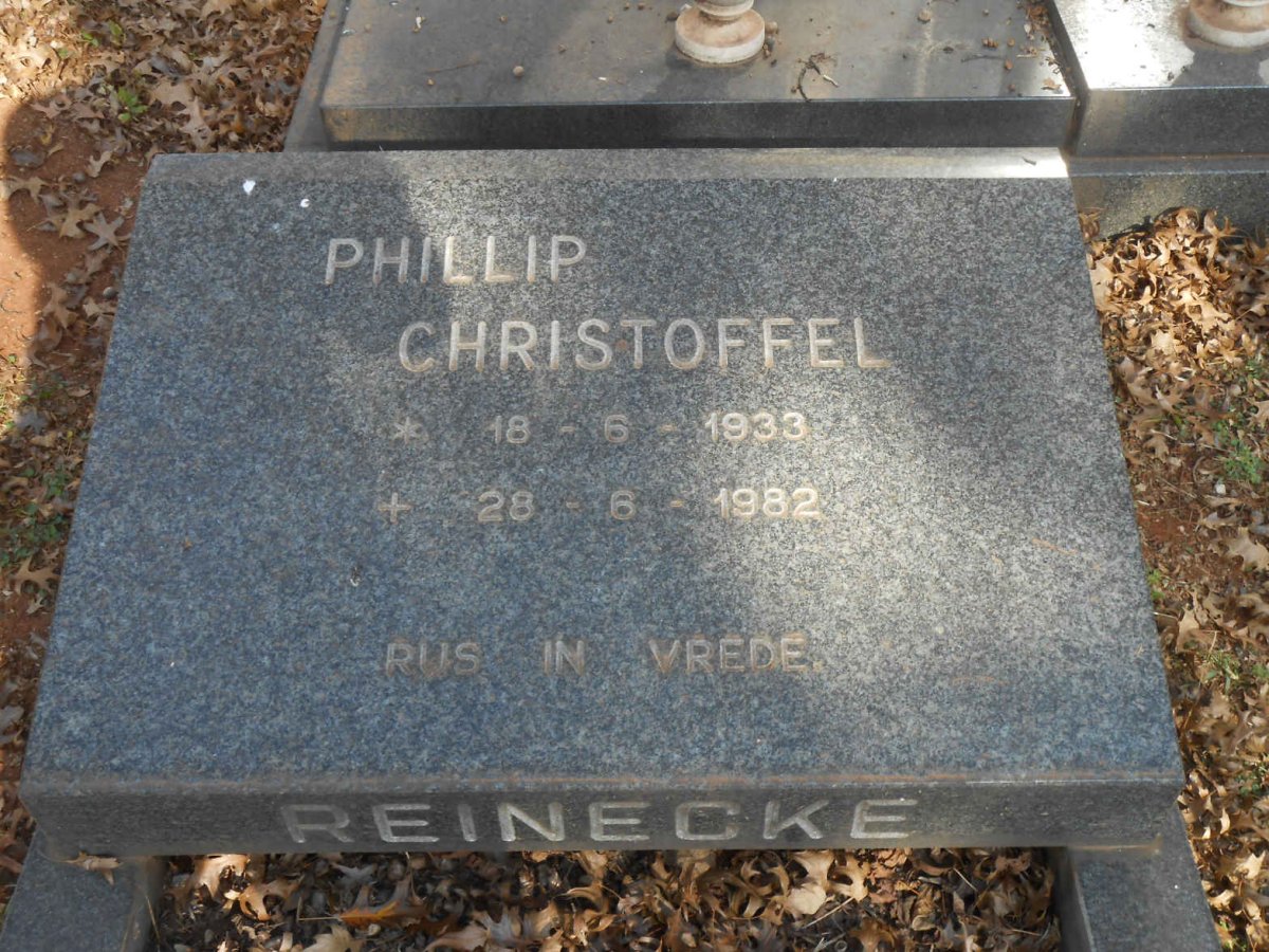 REINECKE Phillip Christoffel 1933-1982