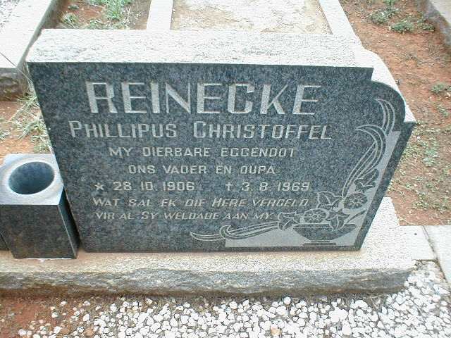 REINECKE Phillipus Christoffel 1906-1969