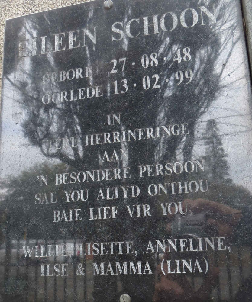 SCHOON Eileen 1948-1999