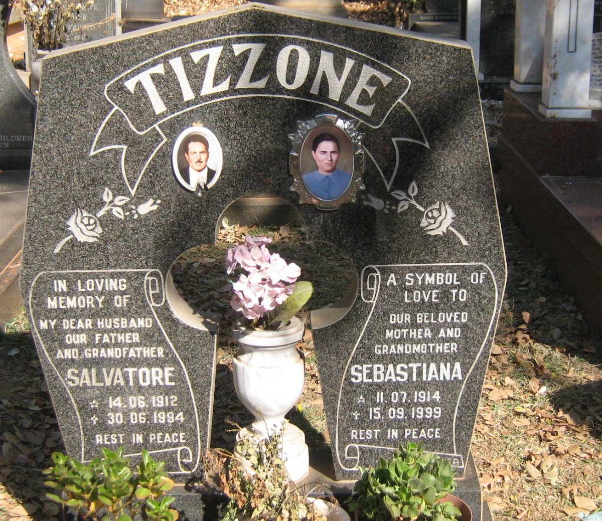 TIZZONE Salvatore 1912-1994 &amp; Sebastiana 1914-1999