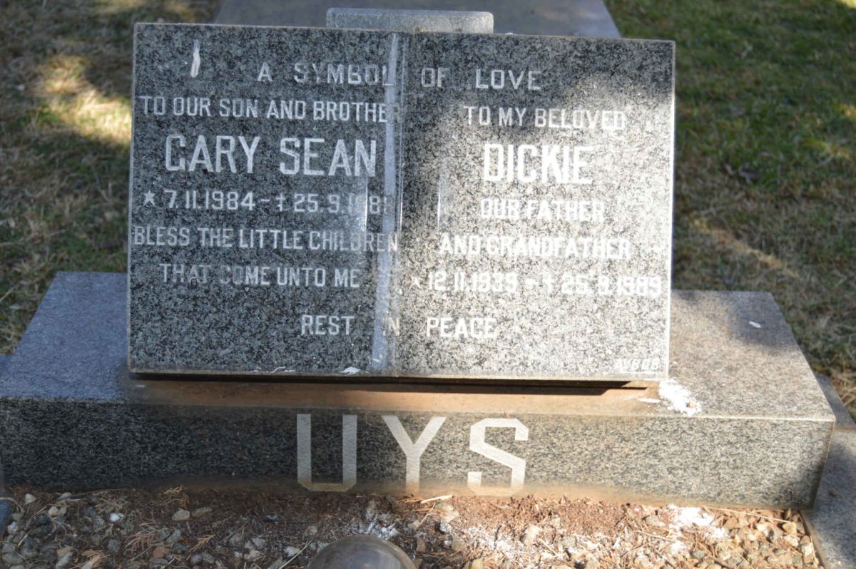 UYS Dickie 1939-1989 :: UYS Gary Sean 1984-1988