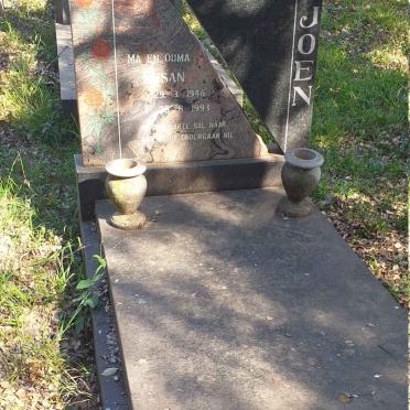 VILJOEN Theuns 1934-2009 & Susan 1946-1993