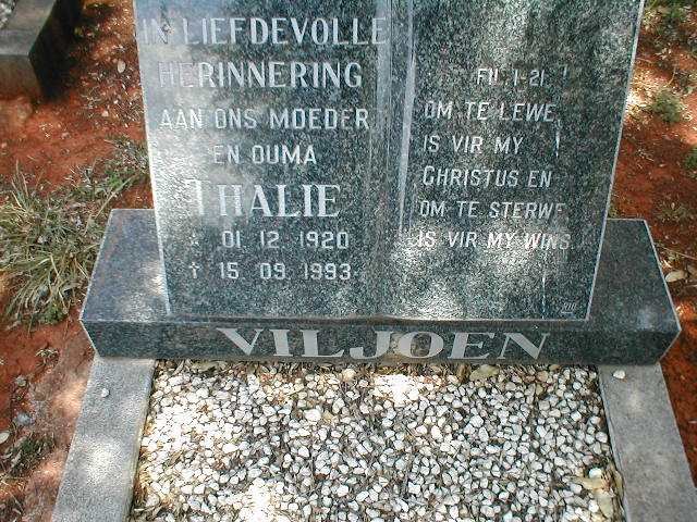 VILJOEN Thalie 1920-1993