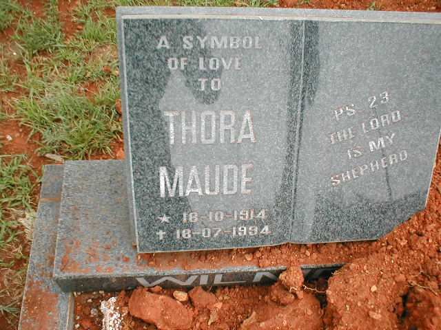 WILMOT Thora Maude 1914-1994