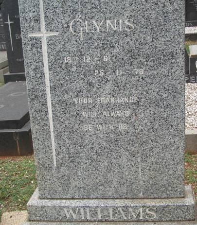 WILLIAMS Glynis 1961-1979