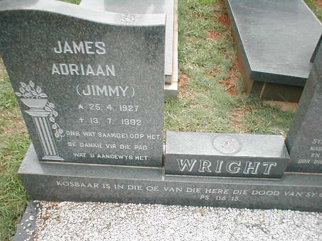 WRIGHT James Adriaan 1927-1992