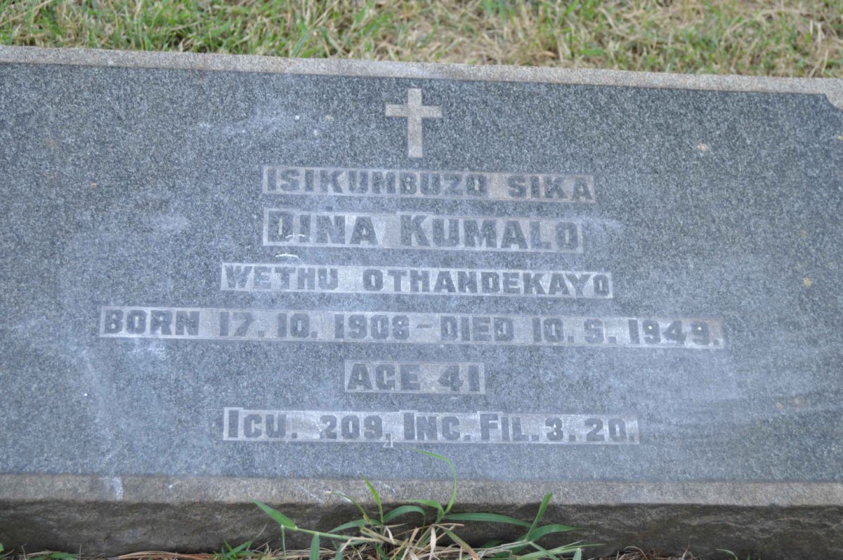KUMALO Dina 1908-1949